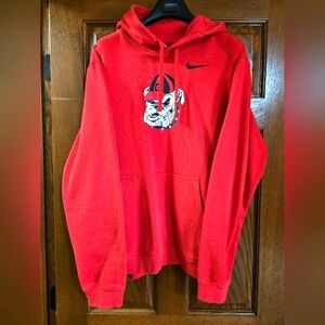 Georgia Bulldogs Nike Legacy Football Icon Club Fleece Pullover Hoodie Size XL